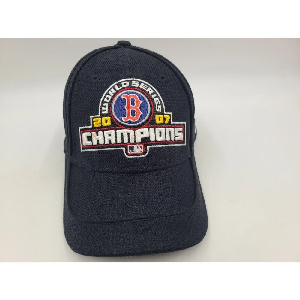 Boston Red Sox 2007 World Series Champions New Era Flex‎ Fitted OSFM Hat Cap MLB